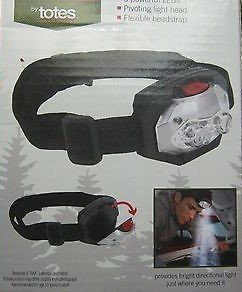 Totes LED Headlamp - Blue Pivoting 3 LED Lamp - Batteries Included - New