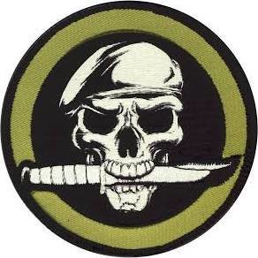 Rothco Military Skull Knife Morale Patch