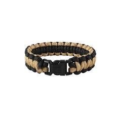 Rothco Two Toned Paracord Bracelet Black/Coyote