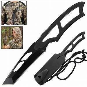 Tactical Warrior Tanto Neck Knife with Lanyard And Sheath