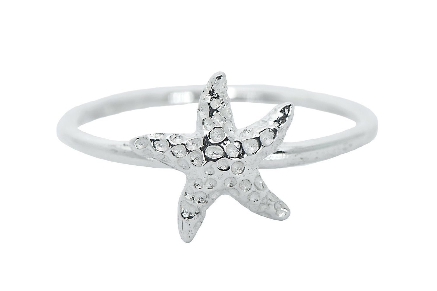 Pura Vida Silver Starfish Ring size 6