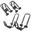 Appoutga Folding Kayak Carrier J-Style Canoe Rack Snowboard Roof Top Mounted New