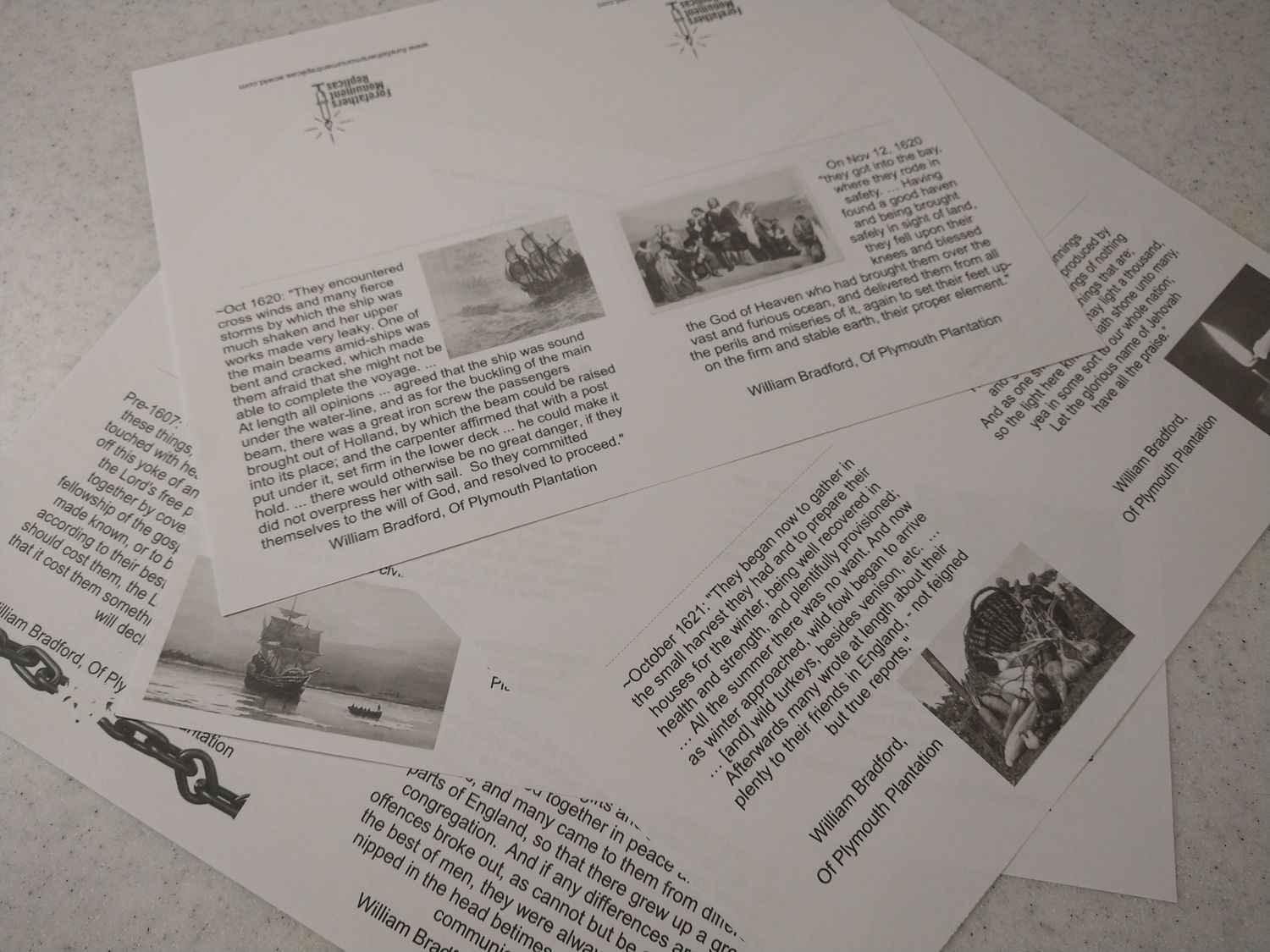 Pilgrim Thanksgiving Standups (Download)