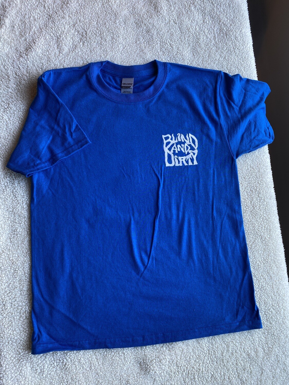 Youth t-shirt, size-medium, color-royal blue