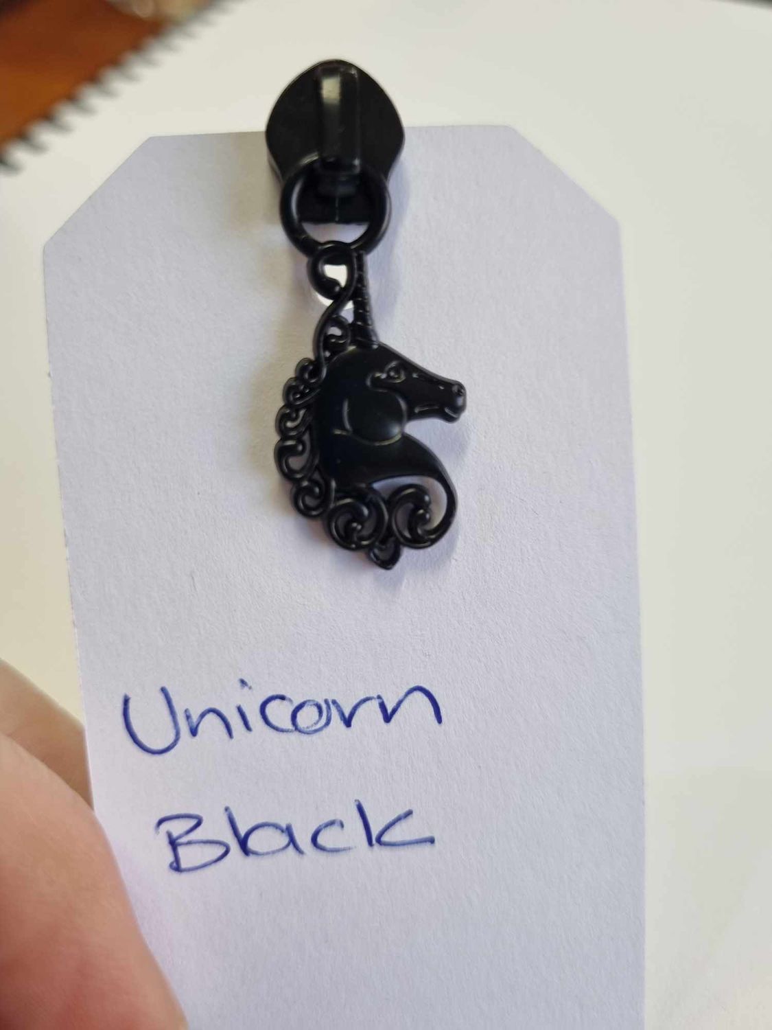 Unicorn ZP, Unicorn Zipper Pull Collection: Black