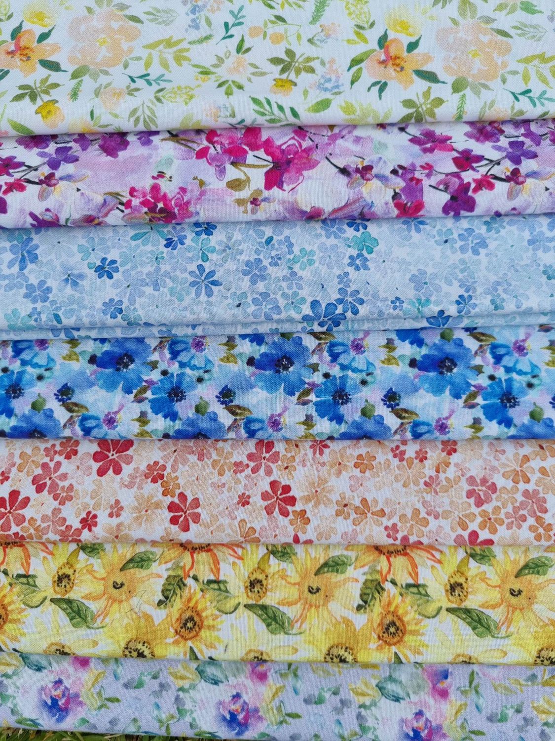 Watercolour Beauty Collection 1/2  Metre pieces