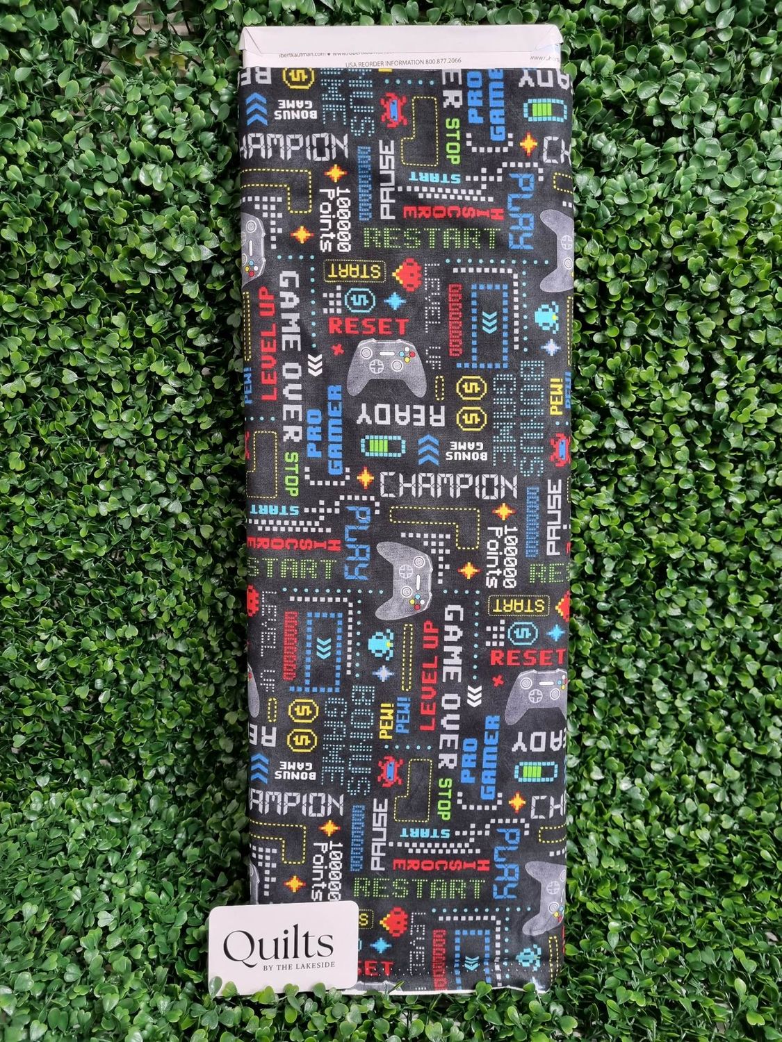 Northcott - GAMING ZONE, Gaming Zone Collection: Words Black Multi