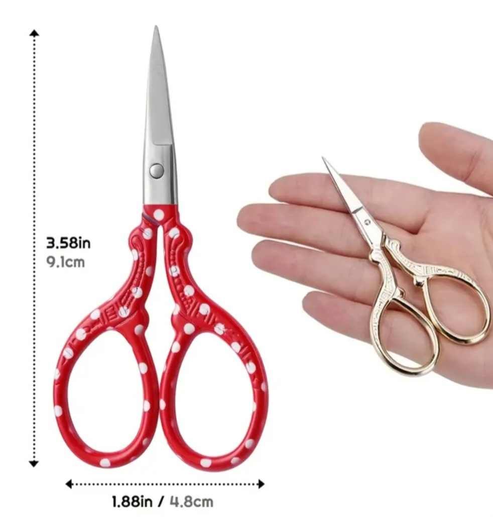 Scissors 3.85", Scissors 3.58": Red Spot