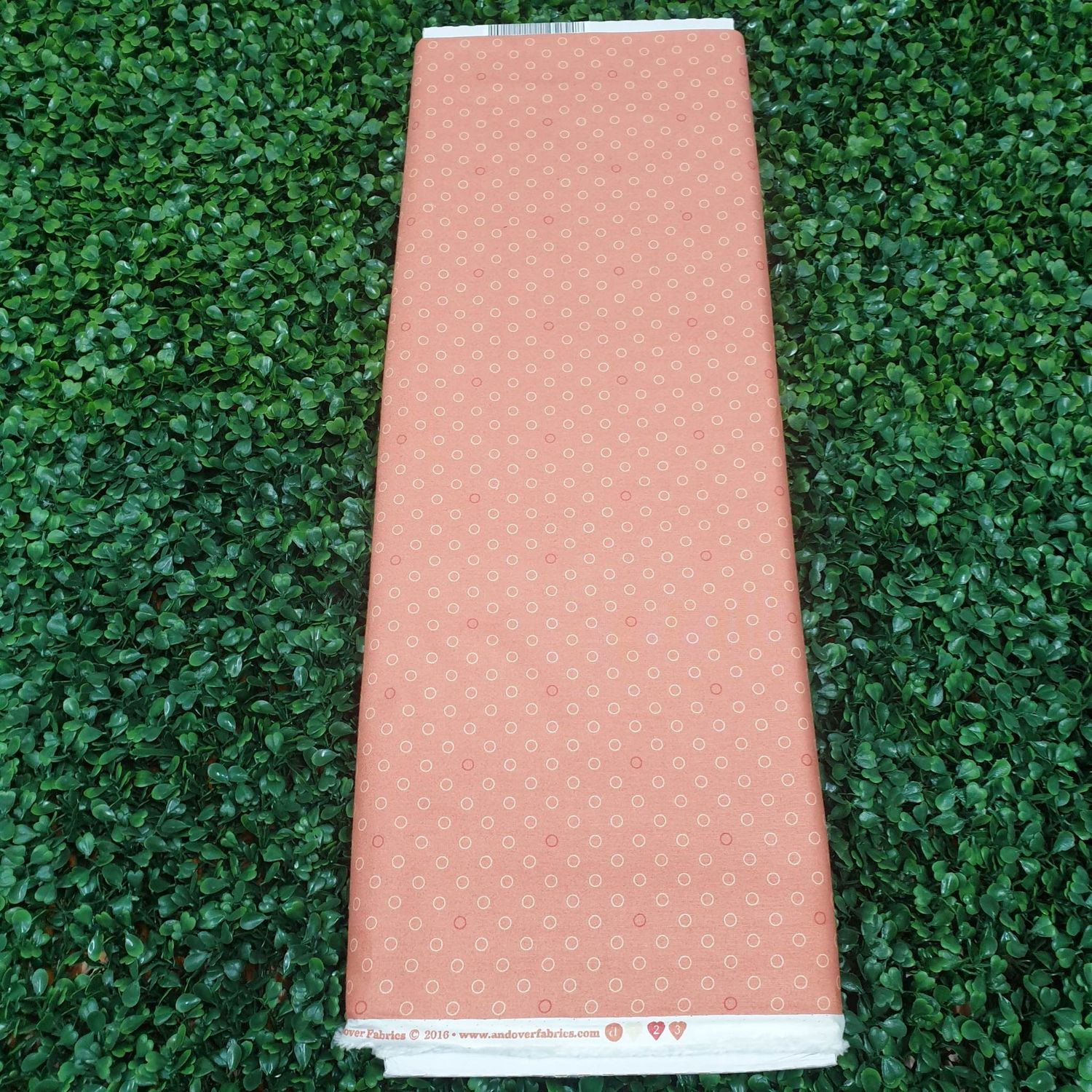 Andover Fabrics - Spots and Dots, Spots and Dots Collection: Apricot