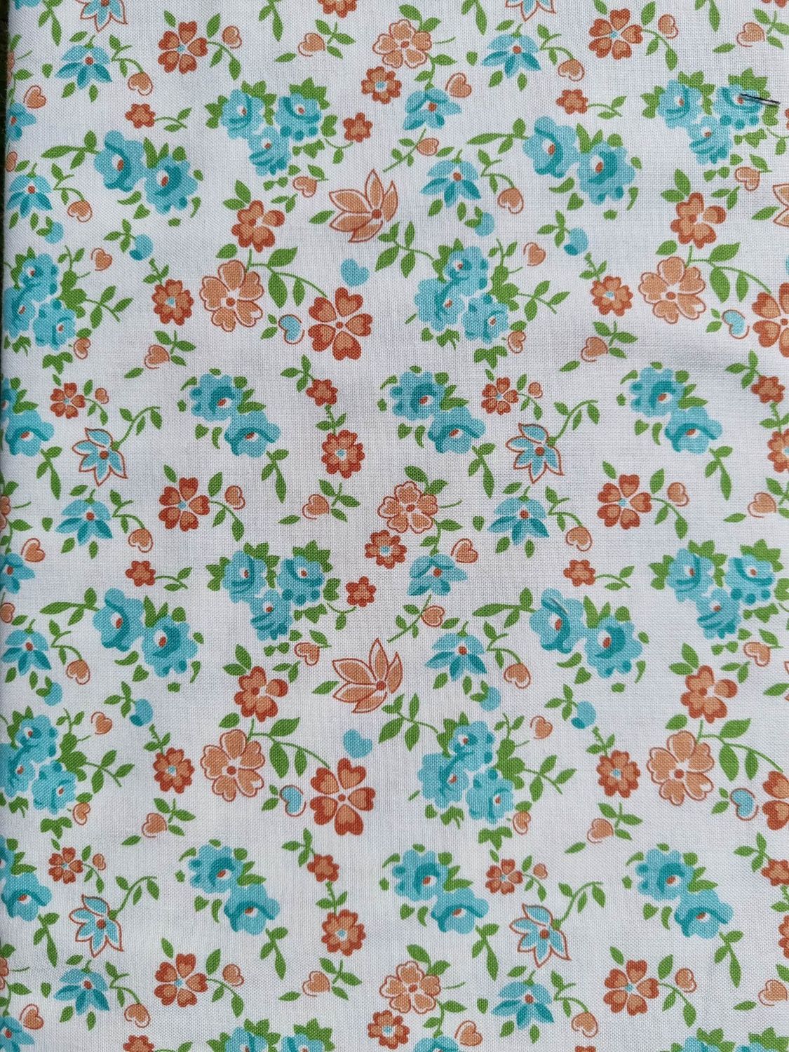 Riley Blake - Granny Chic, Granny Chic: Sheets - Teal