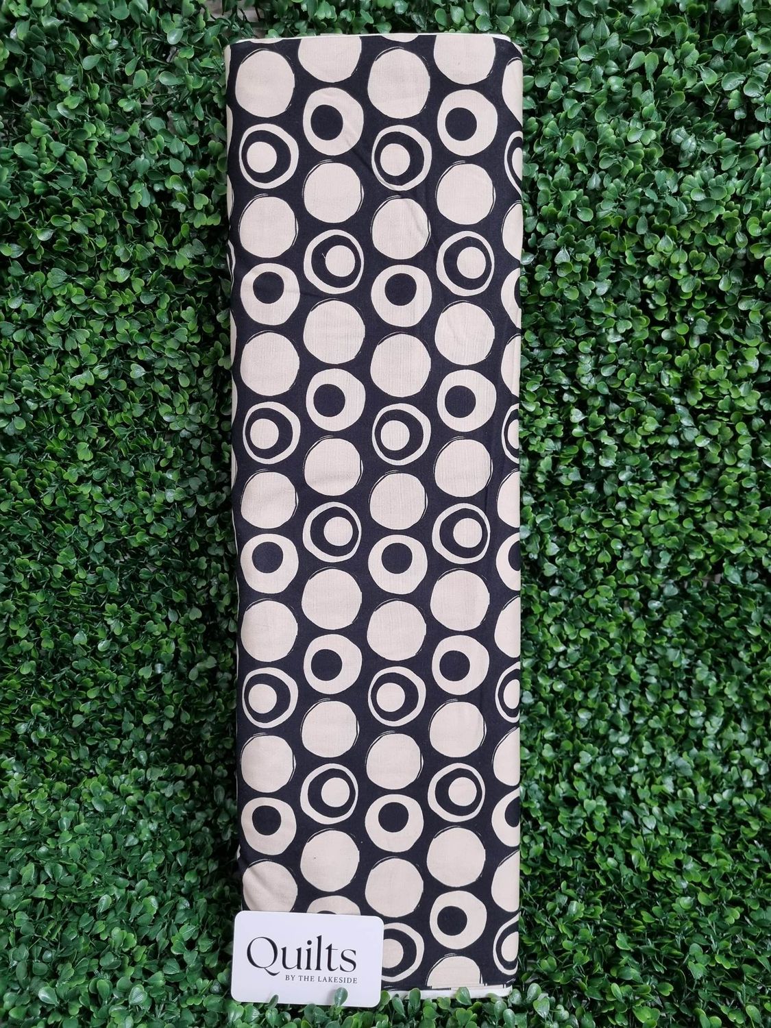 Tan Ivory Cream Collection, Tan Collection: Tan and Black Circle Toss