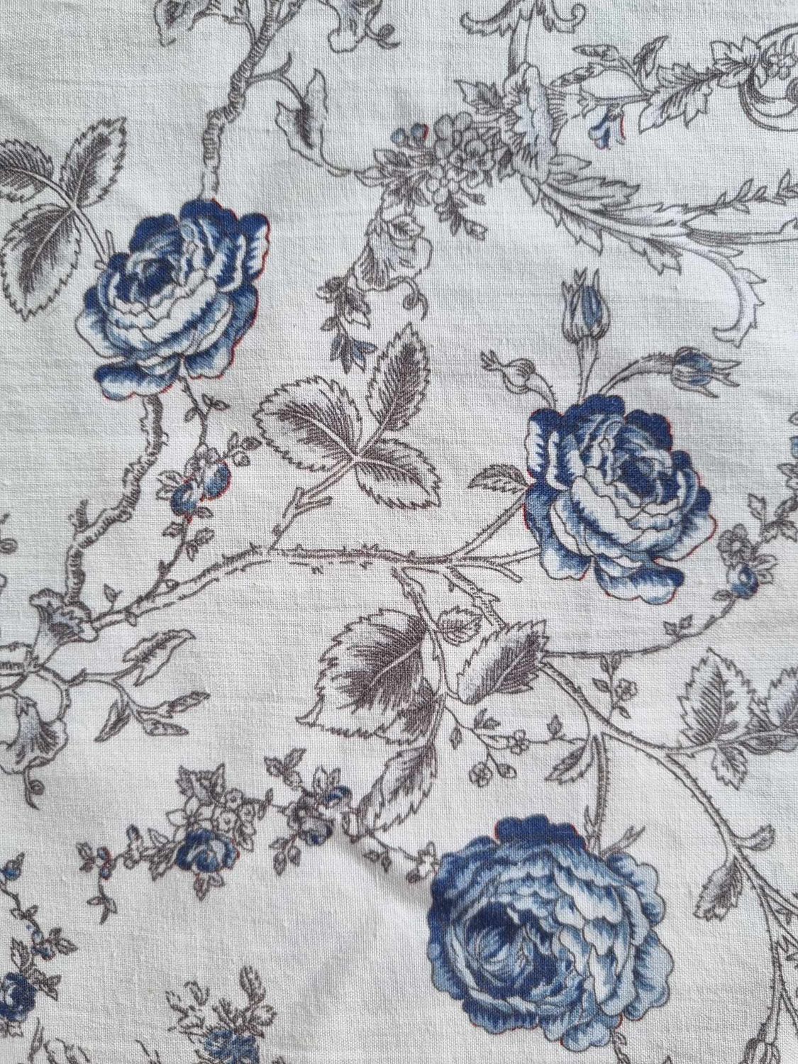 Fine French Linen Australia, Fine French Linen Collection: Princess Ivory Blue