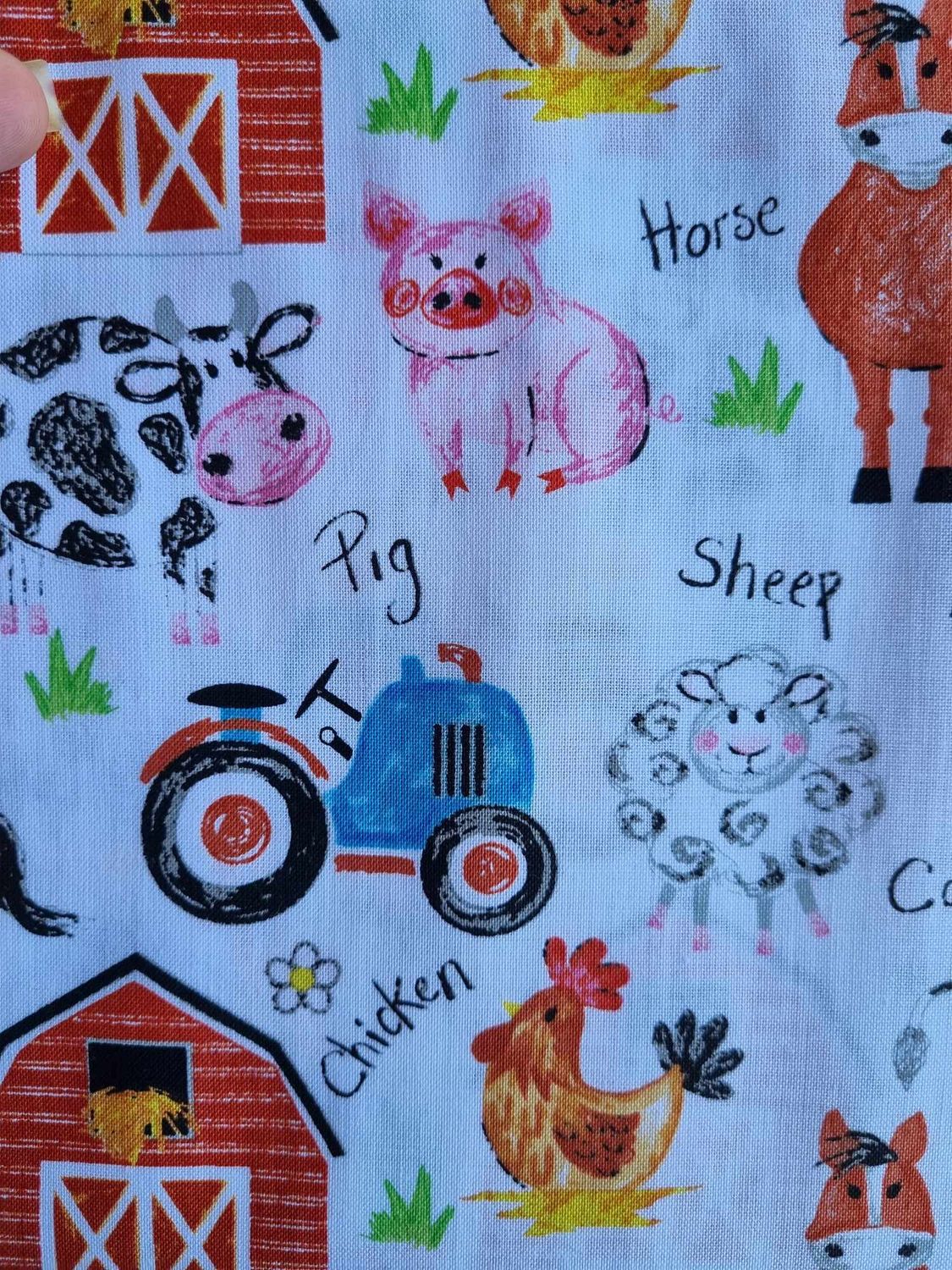 Coloring on the Farm, Coloring on the Farm Collection: Barn Animals White C12230