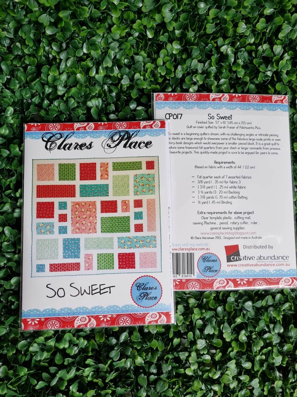 Clare's Place - So Sweet