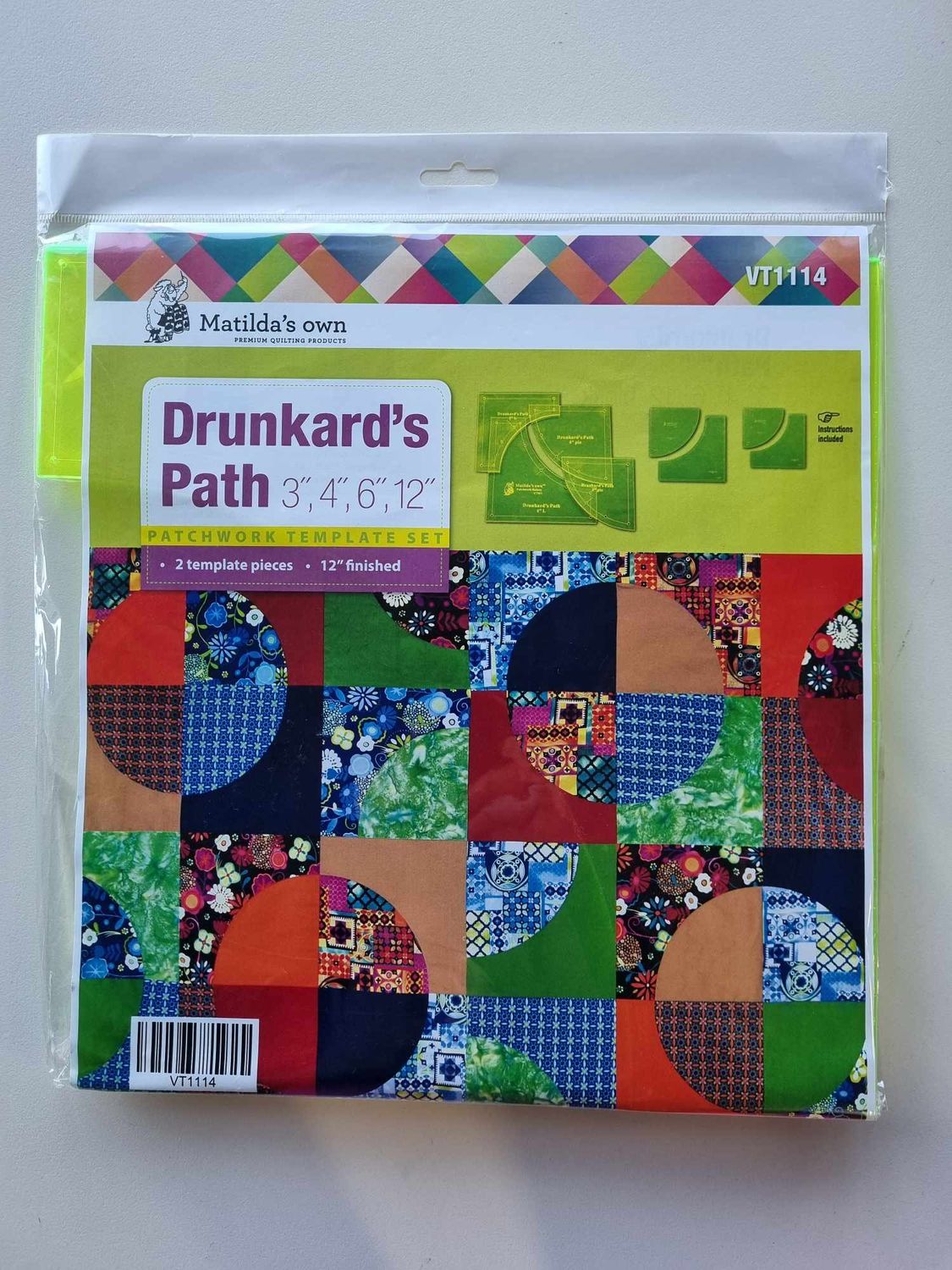 Drunkard's Path 3" 4" 6" 12"
