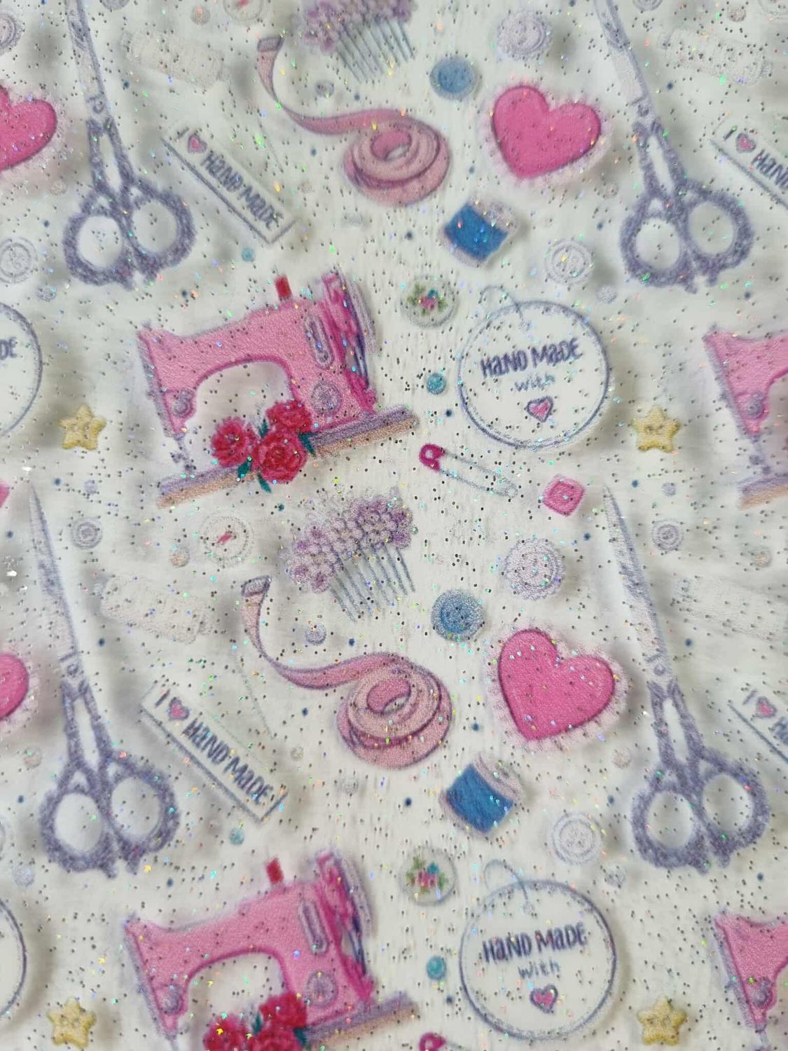 Hand Made with Love Glitter