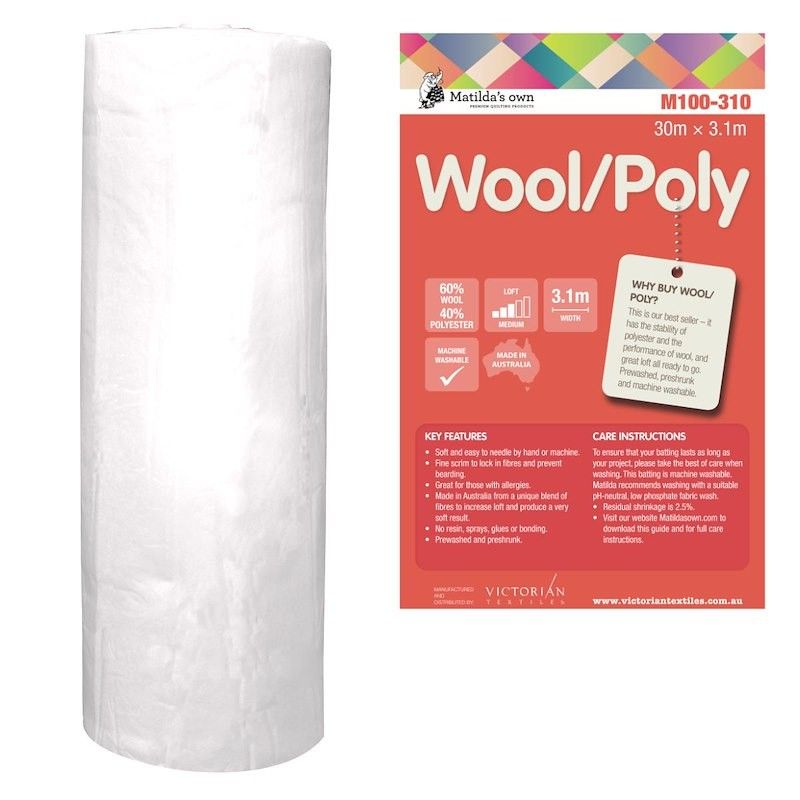 Wool/Poly Wadding M100-310