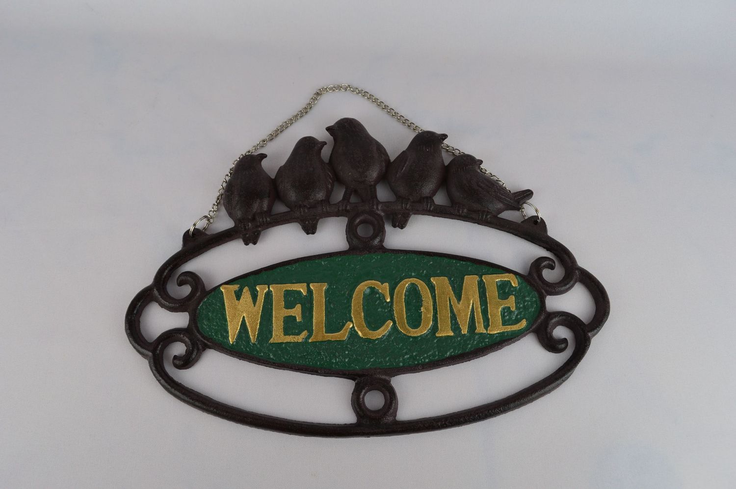 Metalinė pakabinama lauko dekoracija &quot;Welcome&quot;