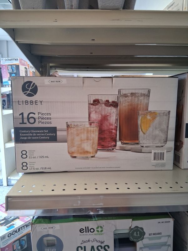 16 Piece Century Glassware Set