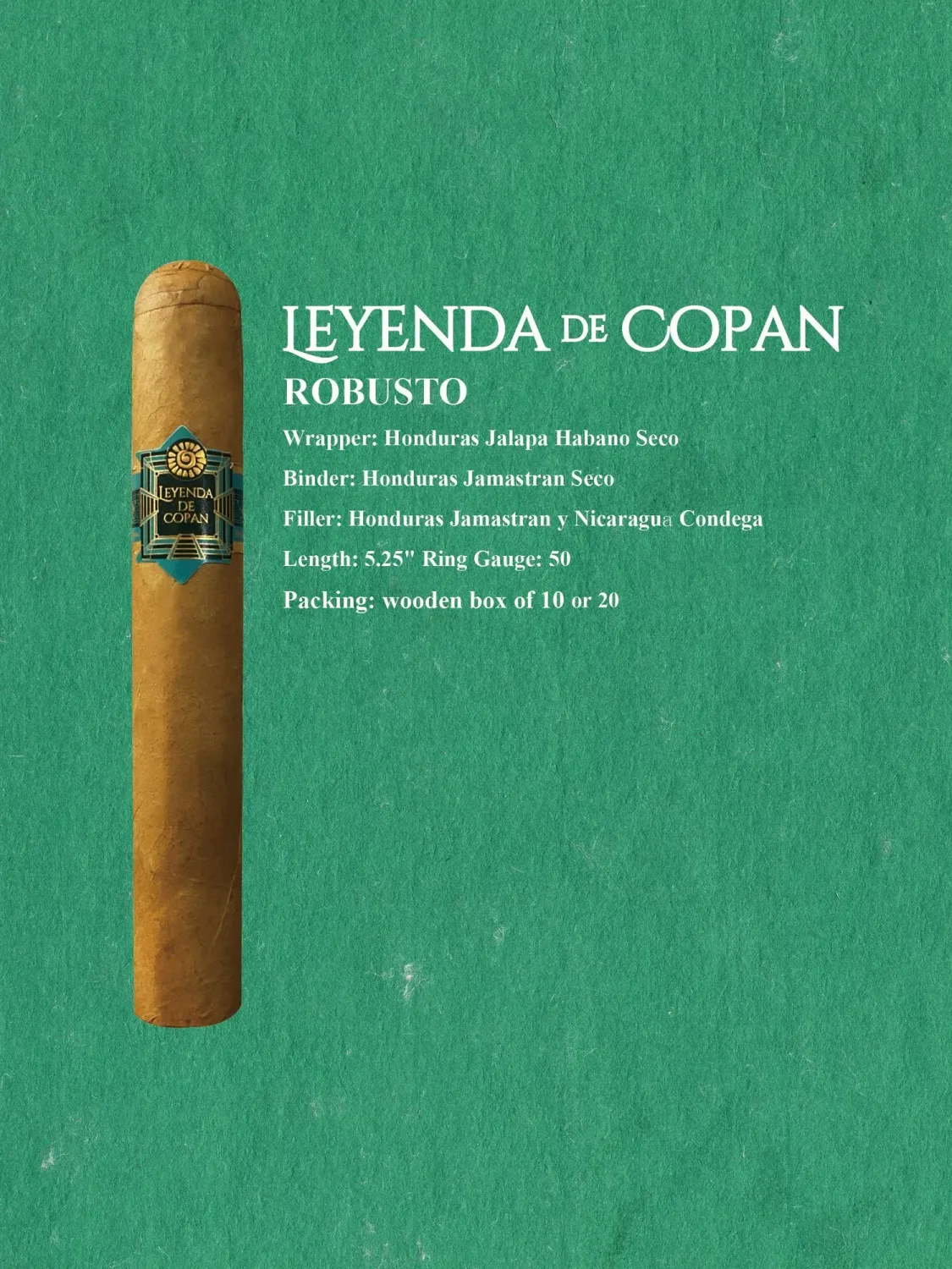 Cigar Ambassador Leyenda de Copan Robusto 20