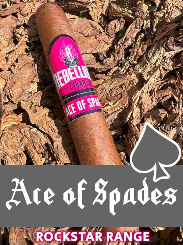 Rebellion Cigars:Rebellion Rock Star Ace of Spades Gordo Box 21 CT Rebellion Cigars:Rebellion Rock Star Ace of Spades Gordo Box 21 CT