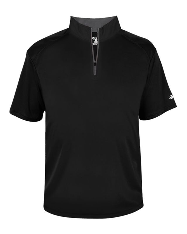 B-CORE SHORT SLEEVE QUARTER ZIP