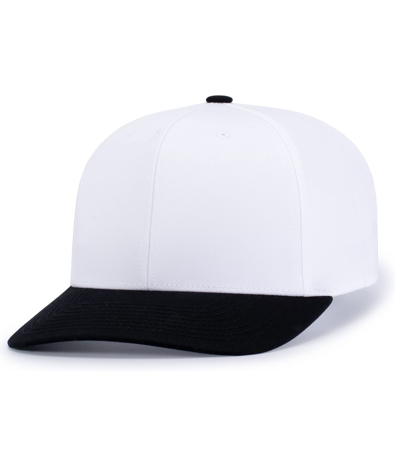 P322 POLY COTTON SNAPBACK, Colour: WHITE/BLACK, Size: YOUTH