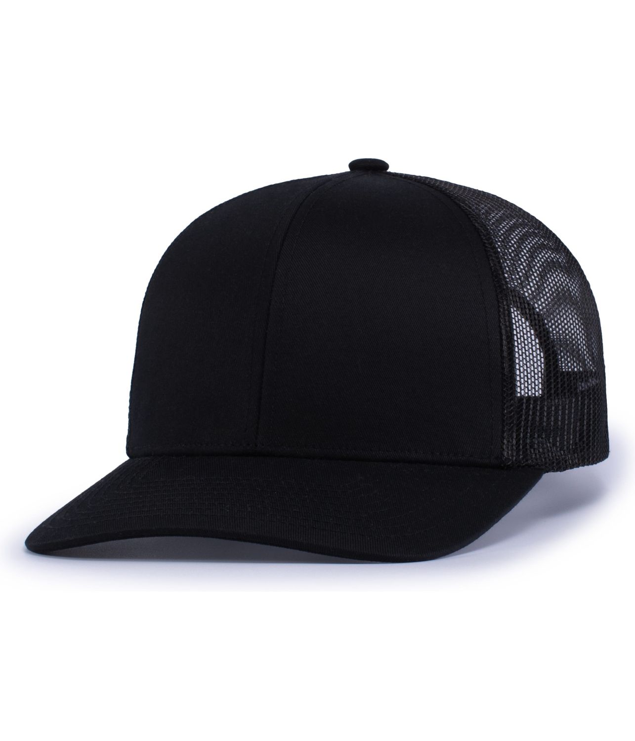 6114 6-PANEL TRUCKER, Colour: BLACK, Size: OSFM