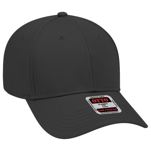 19-768 6-PANEL LOW PROFILE BASEBALL CAP, Colour: BLACK, Size: OSFM
