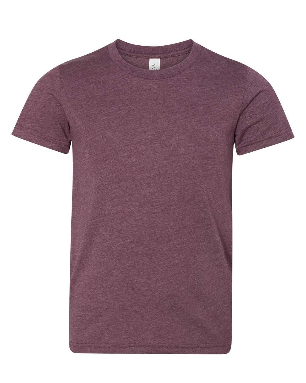 3001YCVC UNISEX HEATHER T-SHIRT, Colour: HEATHER MAROON, Size: YS