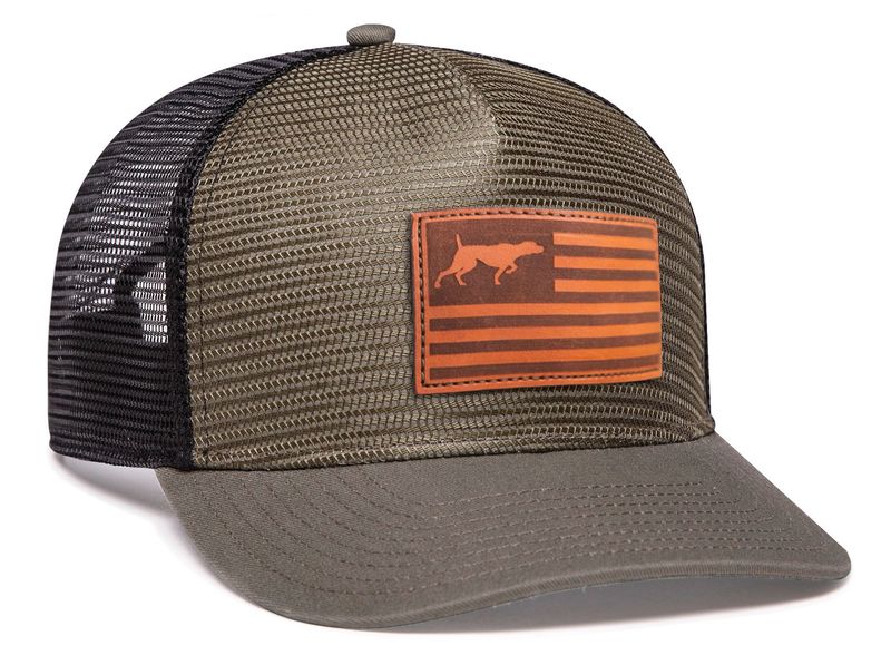 P724 5-PANEL MESH OVERLAY TRUCKER SNAPBACK