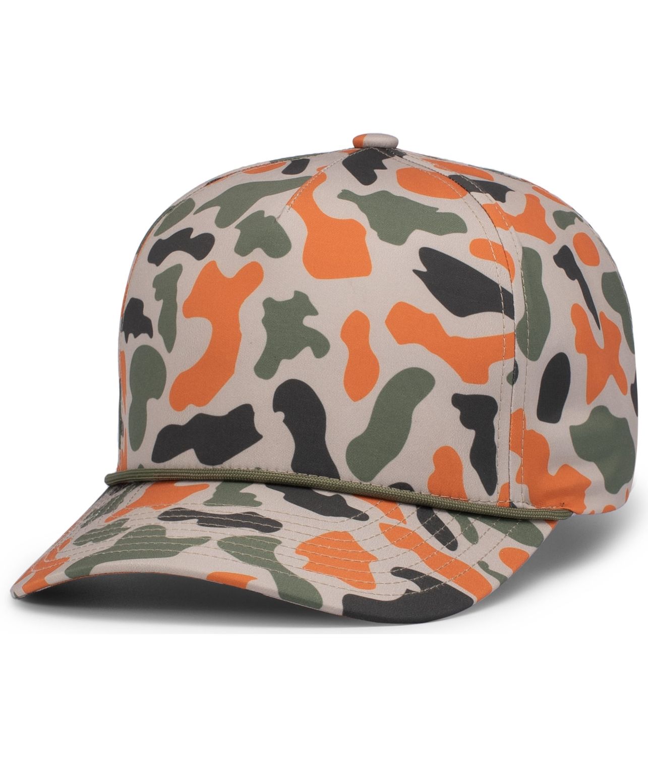 P685 DUCK CAMO 5-PANEL SNAPBACK, Colour: Blaze Camo, Size: OSFM