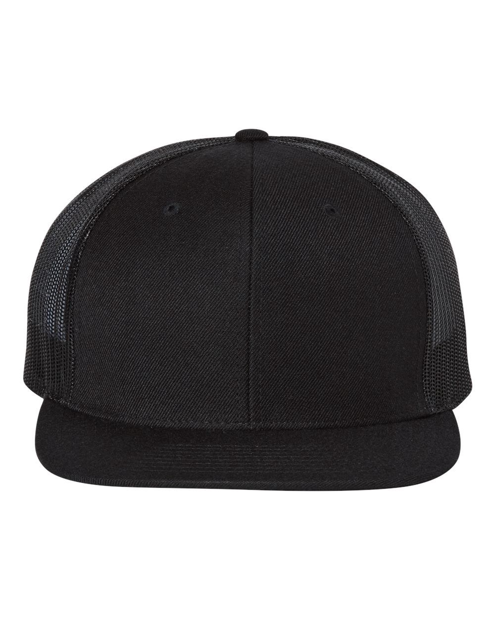 511 WOOL BLEND FLAT BILL HAT, Colour: BLACK/BLACK, Size: OSFM