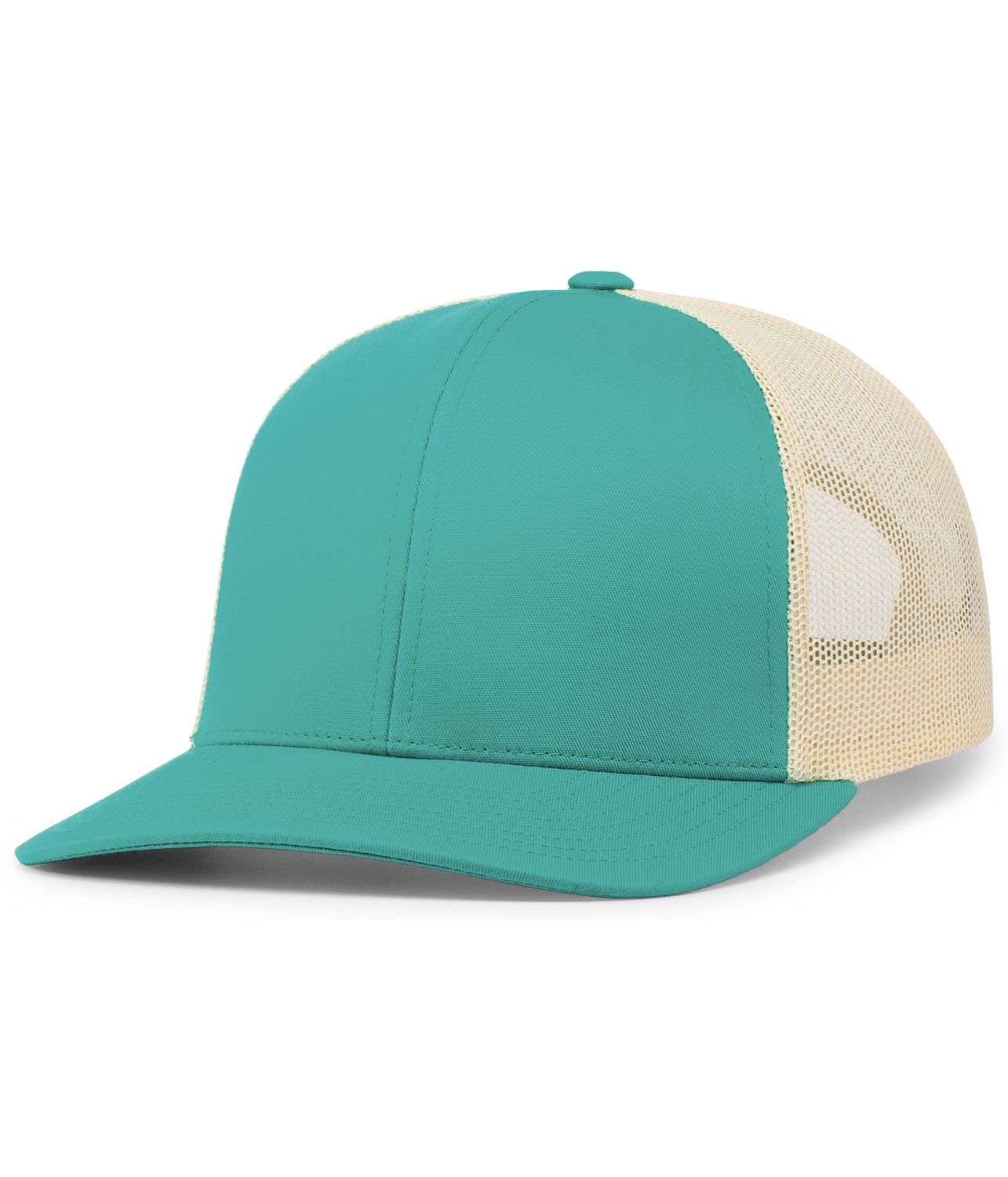 104C TRUCKER SNAPBACK CAP 104C TRUCKER SNAPBACK CAP, Colour: TEAL/BEIGE/TEAL, Size: OSFM
