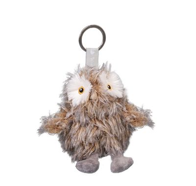Wrendale plush owl key chain-Elvis