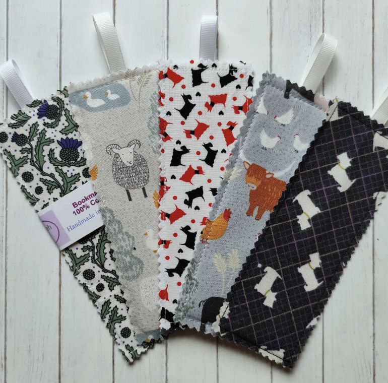 Scottish Fabric Bookmark