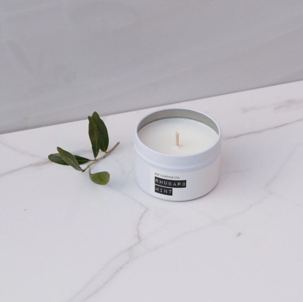 Kip Candle Co. 30 Oz Travel Tin - Rhubarb, Mint
