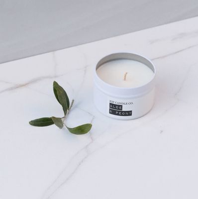 Kip Candle Co. 30 Oz Travel Tin - Aloe, Peony