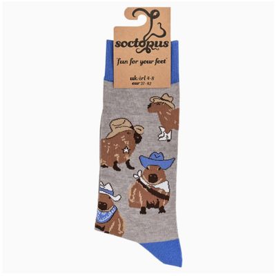 Cowboy Capybara Socks