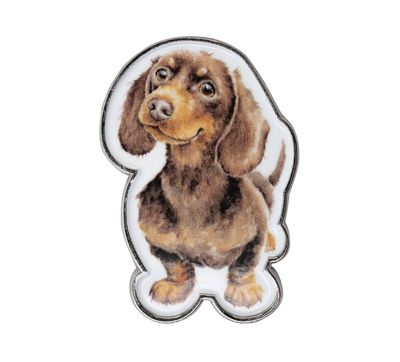 Wrendale Dog Little Sausage Pin Badge