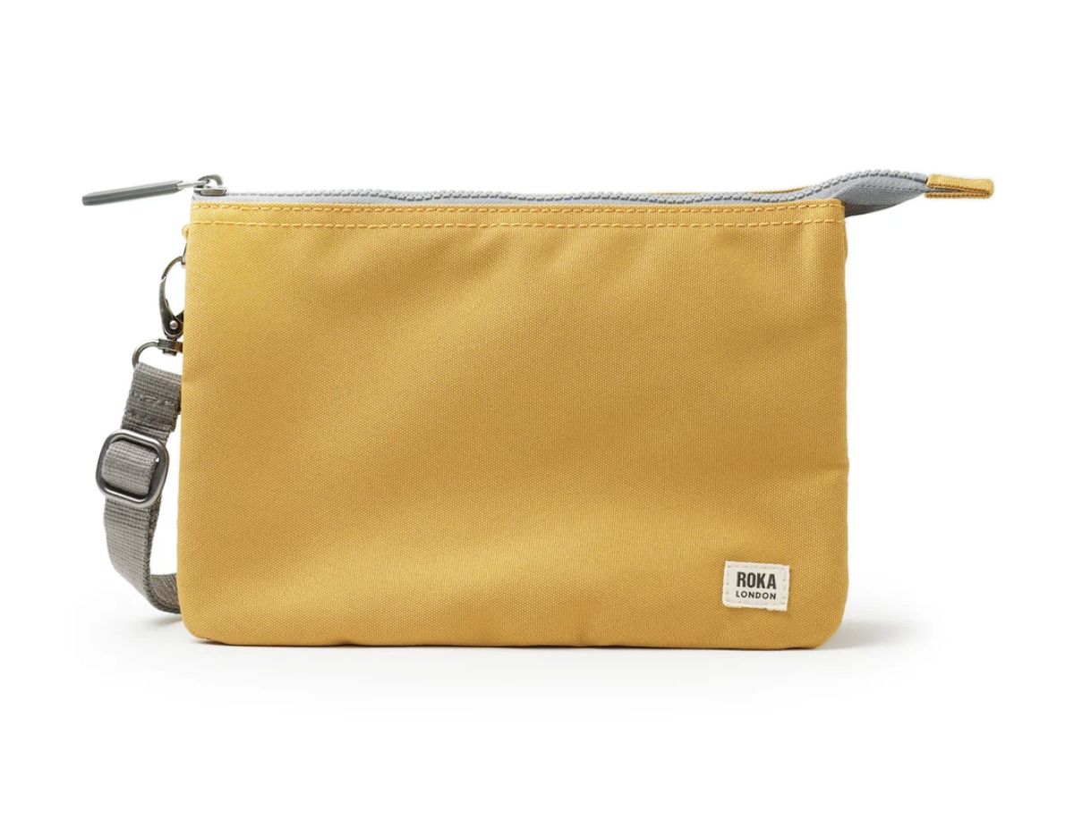 Roka London Carnaby Crossbody Recyled Canvas XL, color: Flax