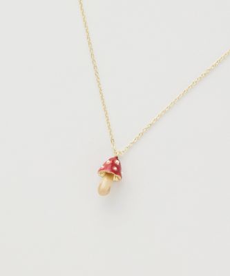 Fable Enamel Mushroom Necklace
