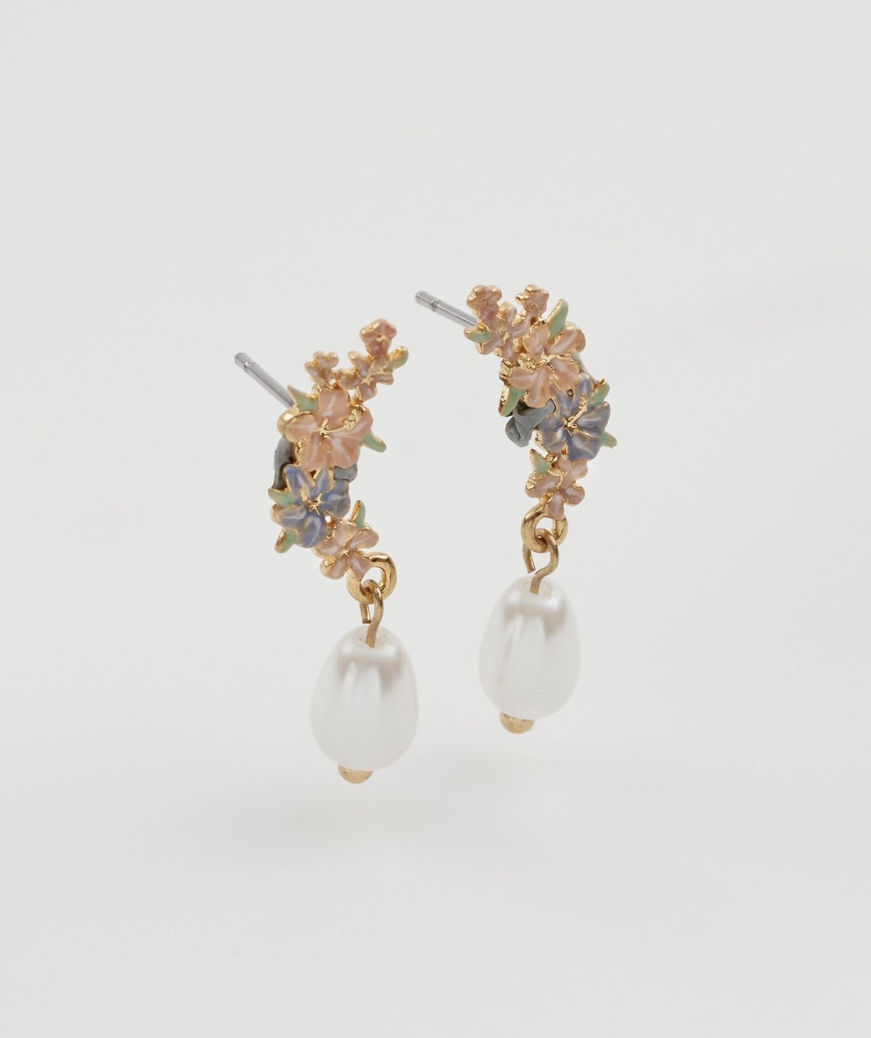 Fable Hibiscus & Pearl Earrings