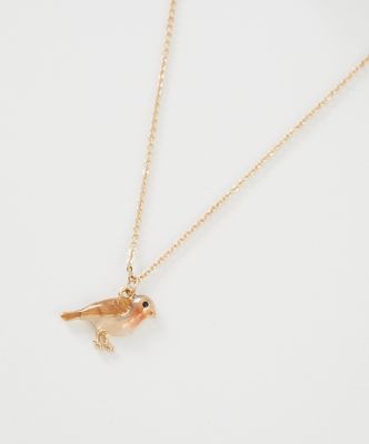Fable Enamel Robin Necklace