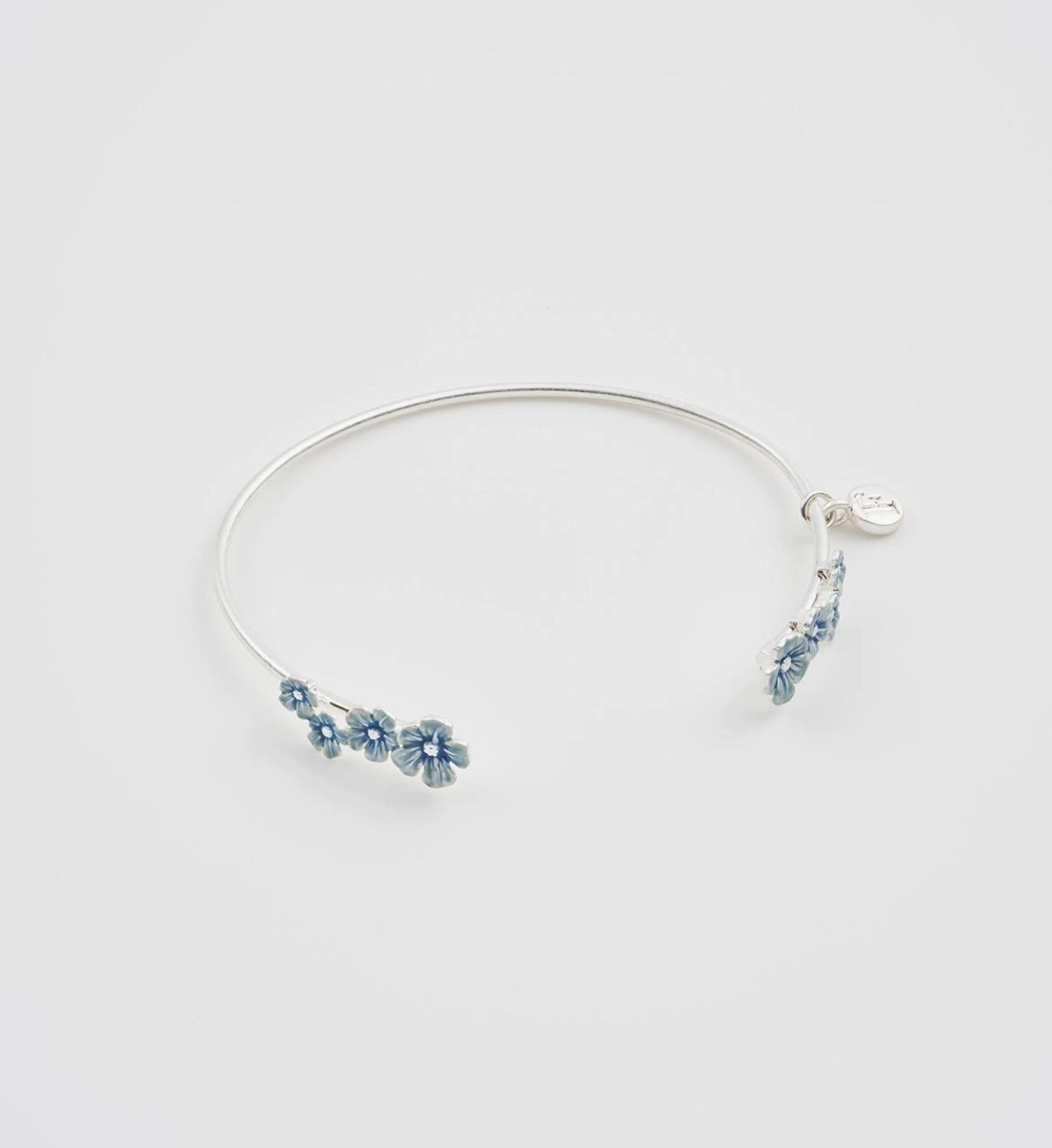 Fable Forget Me Not Silver Bangle