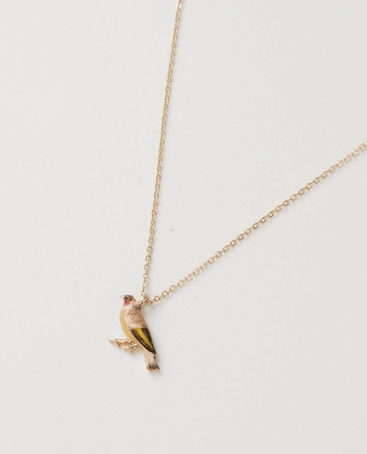 Fable Enamel Goldfinch Short Necklace