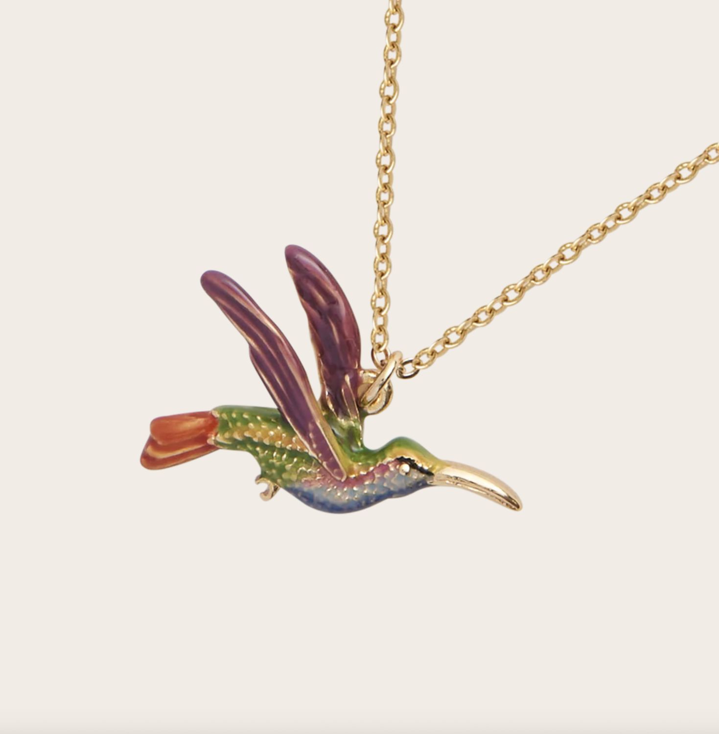 Fable Hummingbird Pendant Necklace