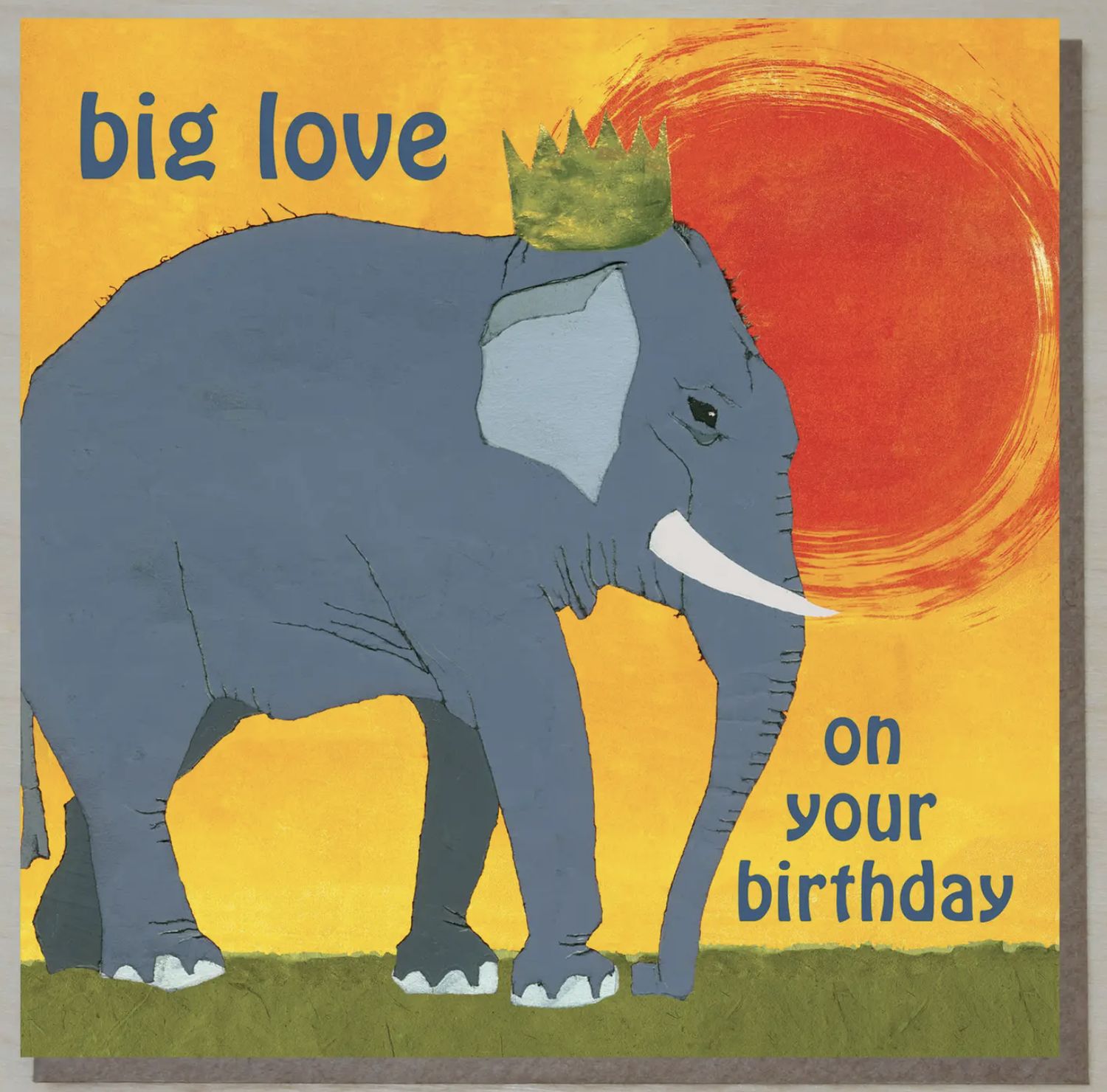 'big Love!' Elephant Birthday Card