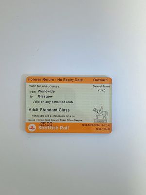 Knock Nook Produced Magnet - ScotRail Ticket