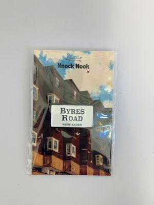 Knock Nook Byres Road Enamel Pin
